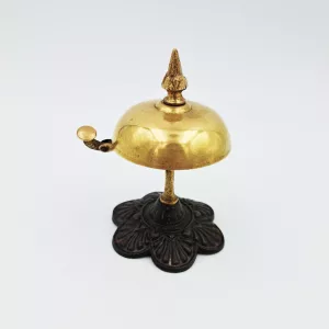 Antique hotel reception desk bell