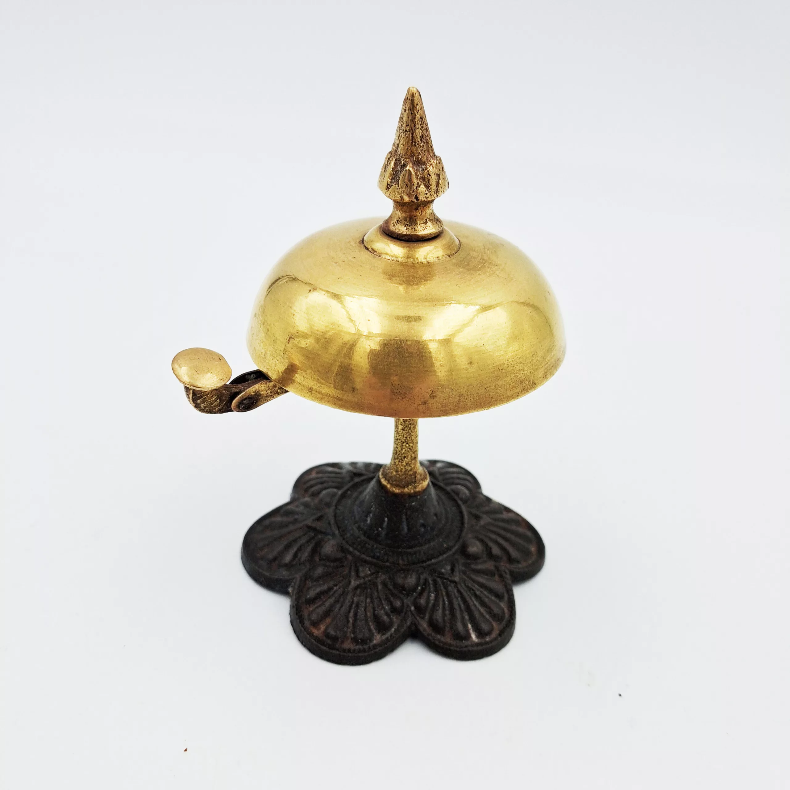 Antique hotel reception desk bell