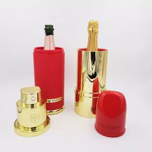 2 Champagne cases Lipstick & Perfume Bottle Piper-Heidsieck