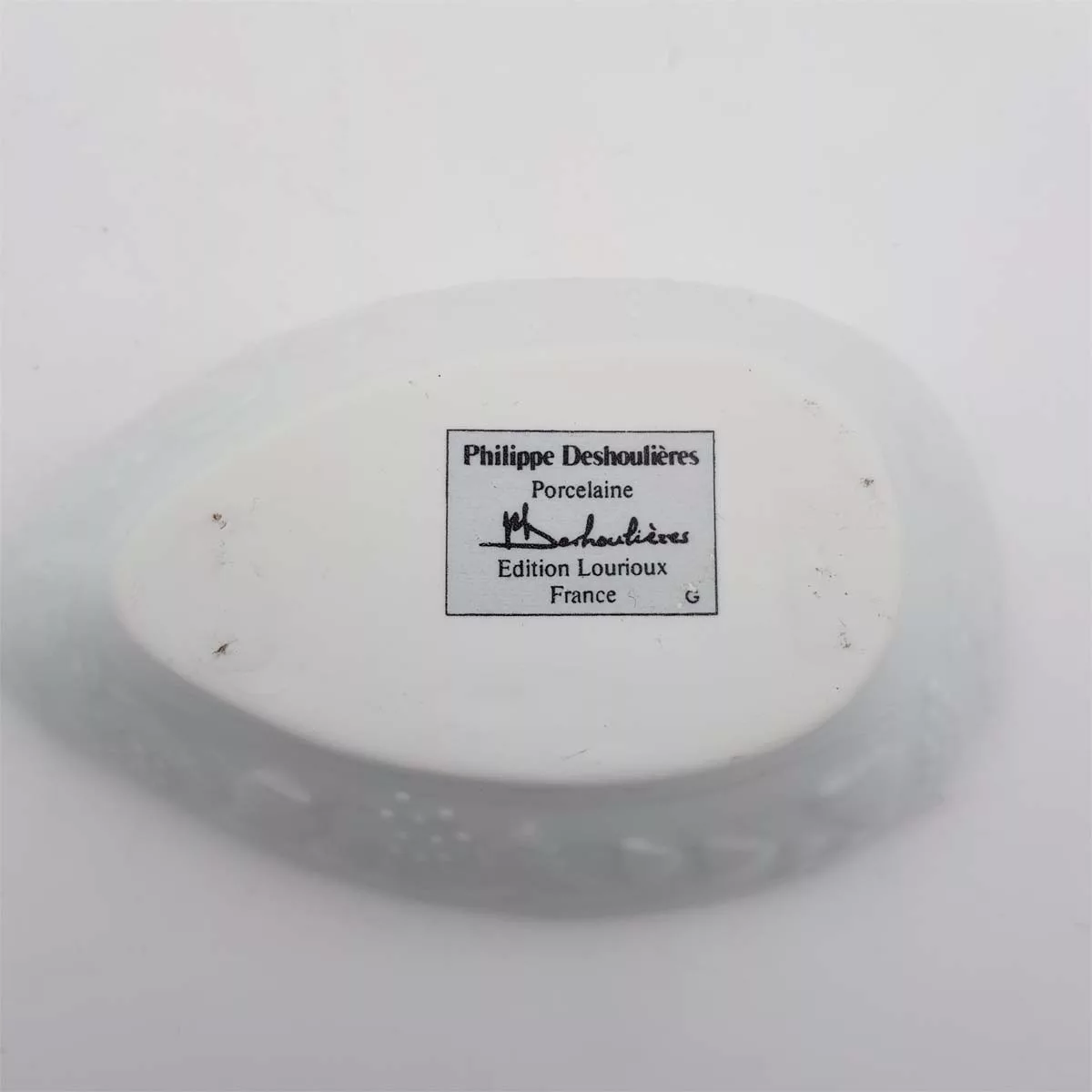 6 Avocado bowls Philippe Deshoulières limoges porcelain France