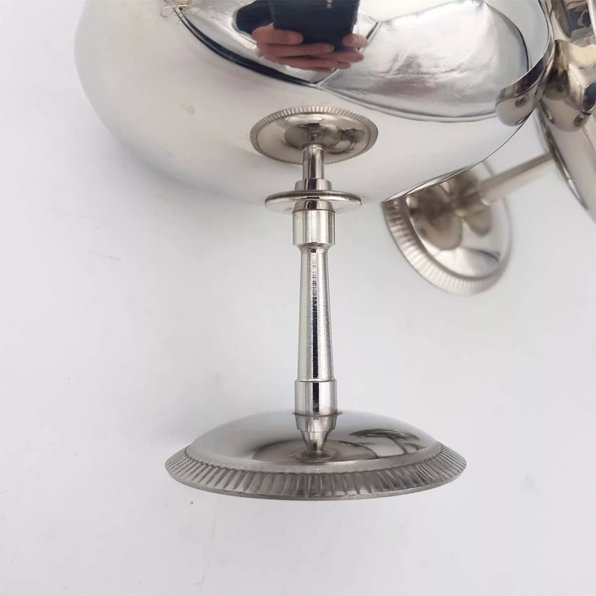 6 vintage Dessert bowls Ice cream cups Small champagne cups 1970 1980 stainless steel 6cl Letang Remy Flared Bright