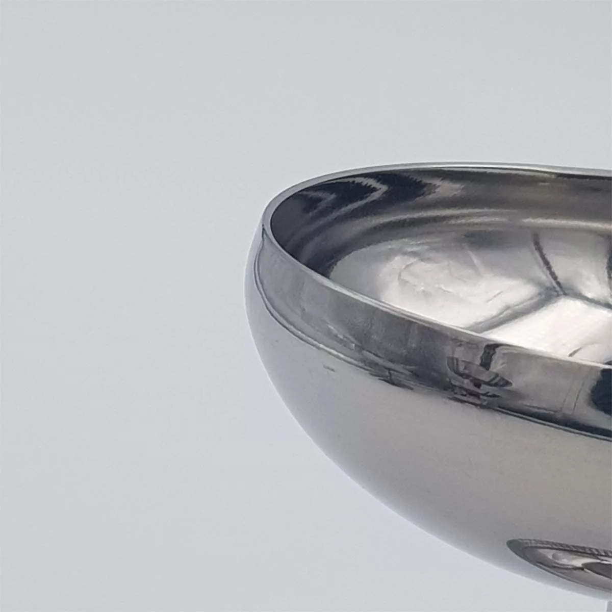 6 vintage Dessert bowls Ice cream cups Small champagne cups 1970 1980 stainless steel 6cl Letang Remy Flared Bright