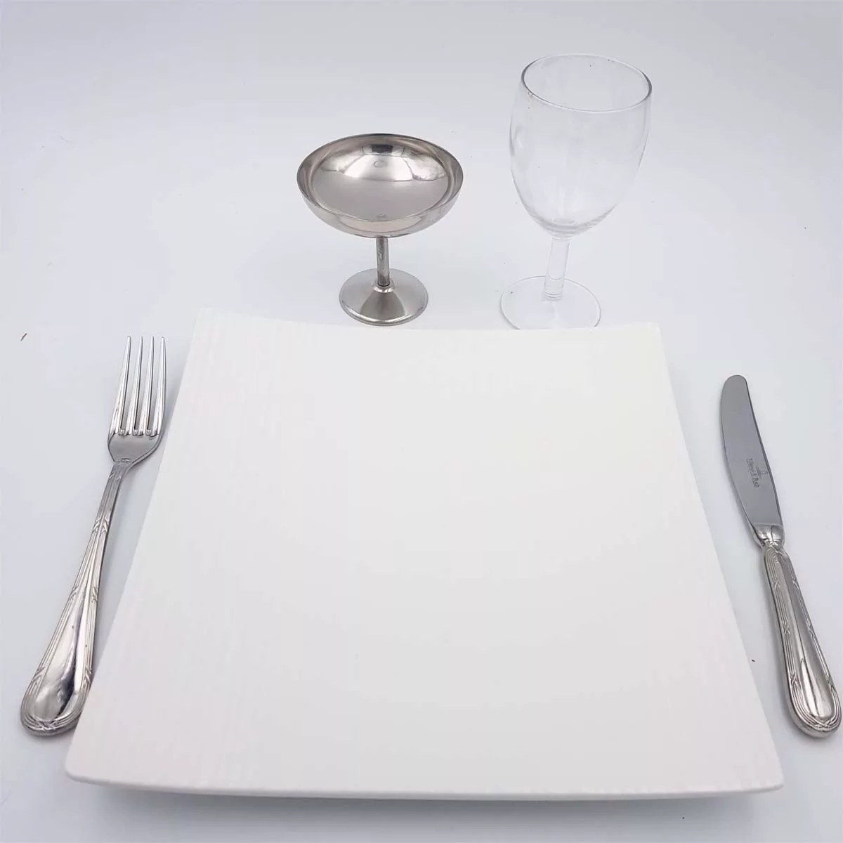 6x2oz vintage Dessert bowls Ice cream cups Champagne cups 1970 1980 stainless steel Guy Degrenne Boutique Bright 6cl