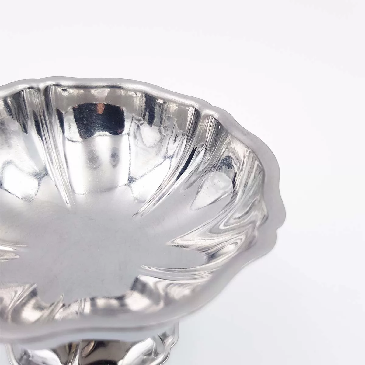 6x2oz vintage Dessert bowls Ice cream cups Champagne cups 1970 1980 stainless steel Jean Couzon Regency 6cl