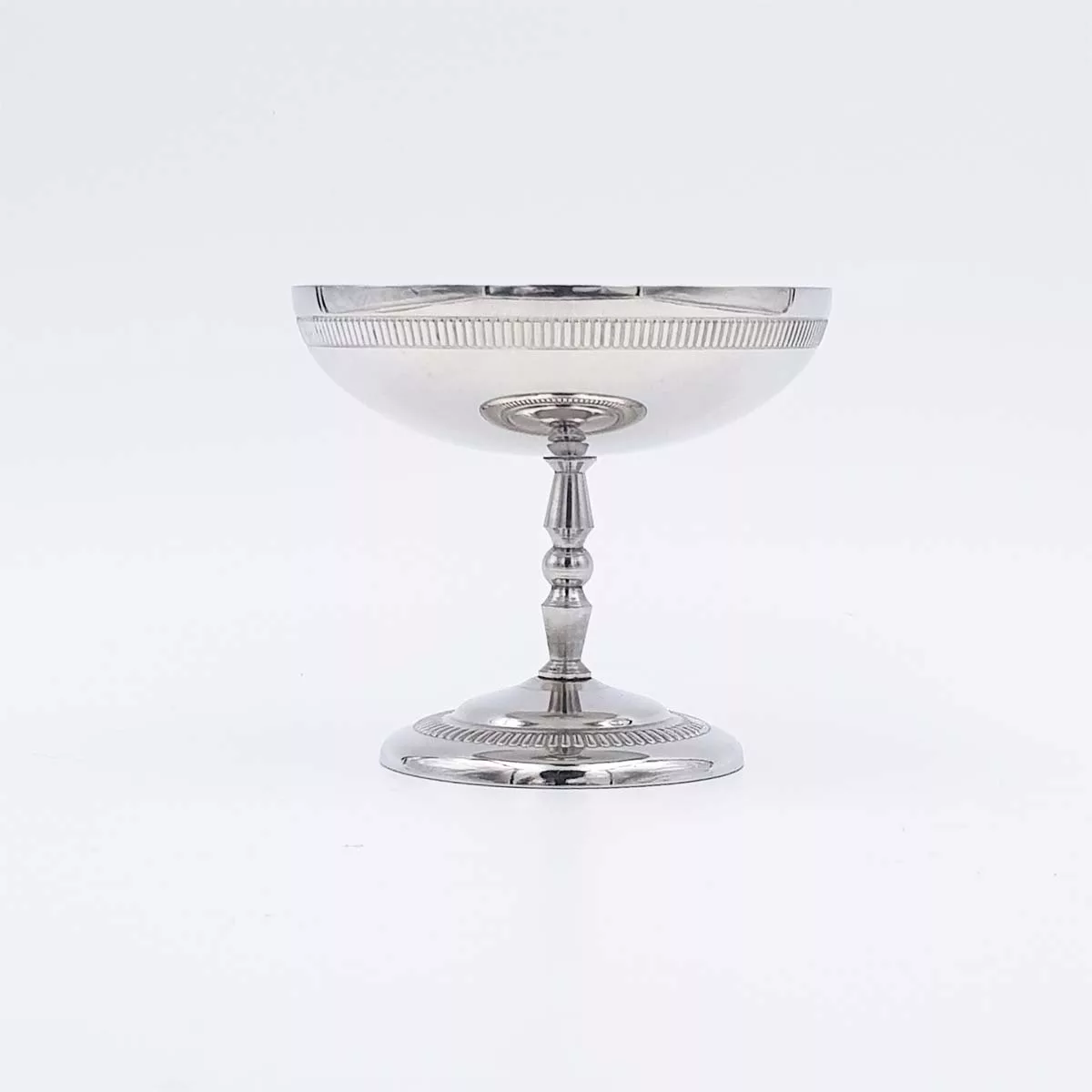 6x4oz vintage Dessert bowls Ice cream cups Champagne cups 1970 1980 stainless steel Jean Couzon Ambassador 12cl