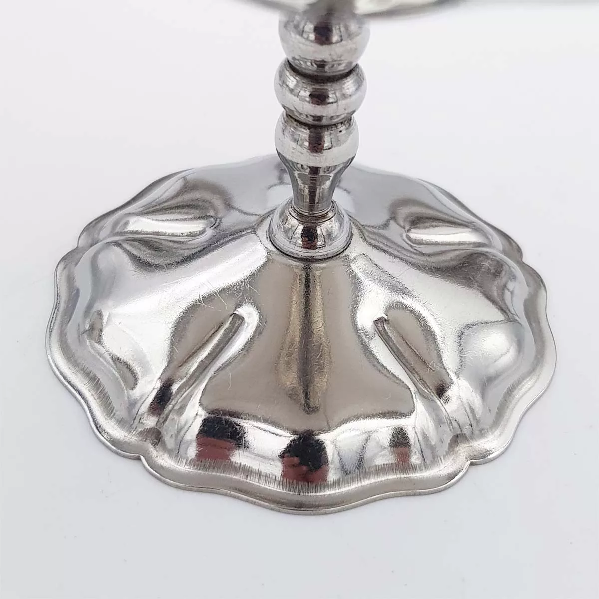 6x4oz vintage Dessert bowls Ice cream cups Champagne cups 1970 1980 stainless steel Jean Couzon Flora XL 12cl