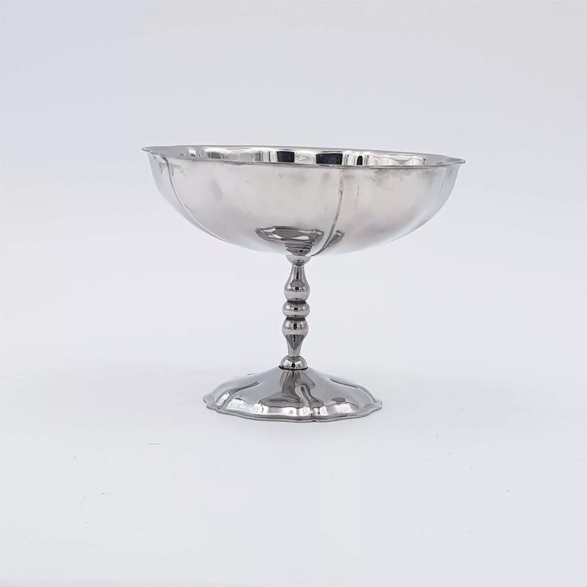 6x4oz vintage Dessert bowls Ice cream cups Champagne cups 1970 1980 stainless steel Jean Couzon Flora XL 12cl