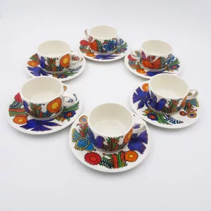 6 coffee cups & saucers Acapulco Villeroy & Boch