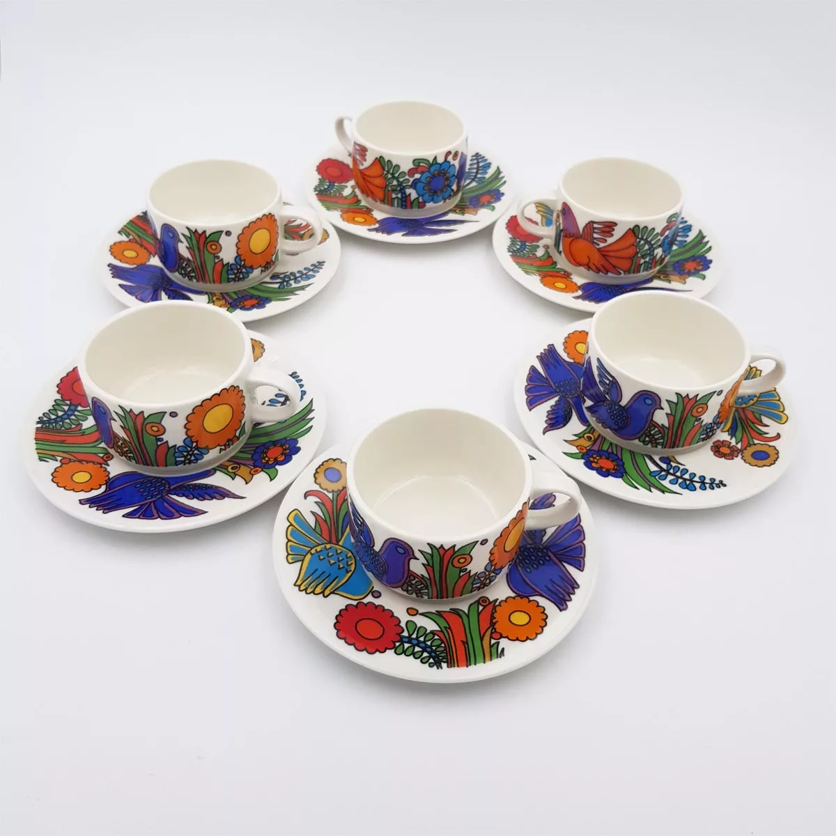 6 coffee cups & saucers Acapulco Villeroy & Boch