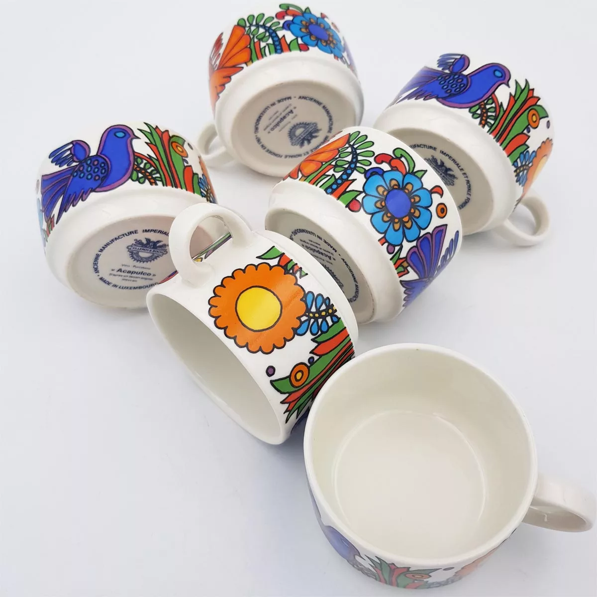 6 coffee cups & saucers Acapulco Villeroy & Boch