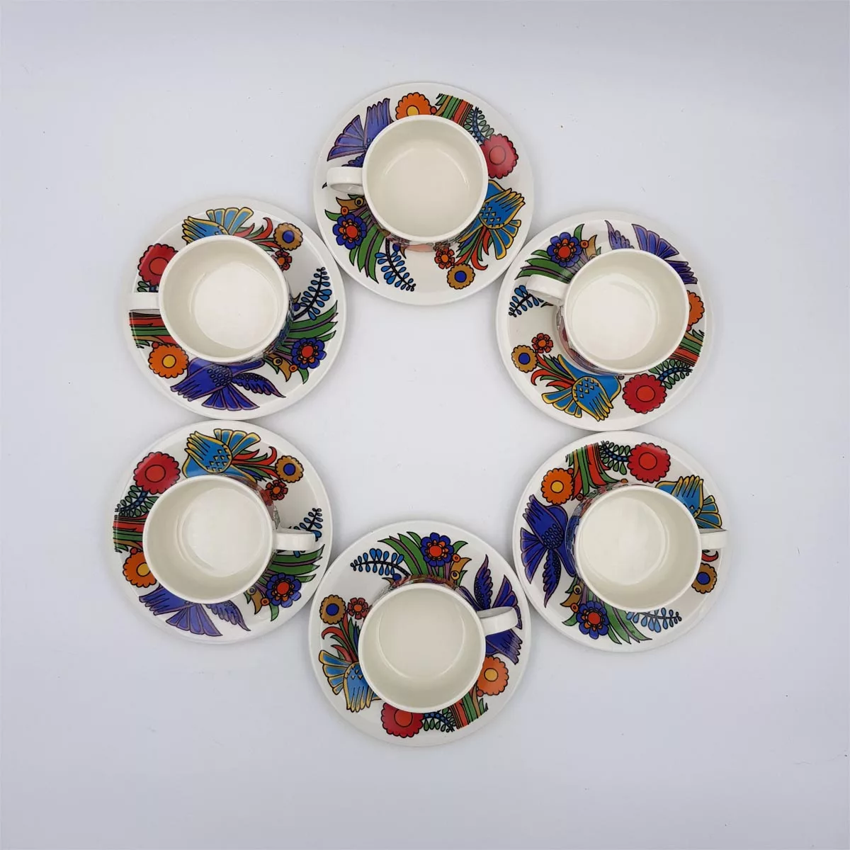 6 coffee cups & saucers Acapulco Villeroy & Boch