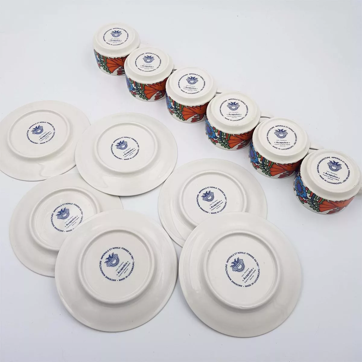6 coffee cups & saucers Acapulco Villeroy & Boch