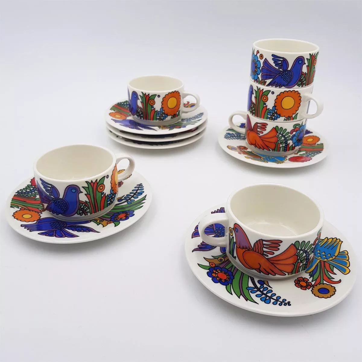 6 coffee cups & saucers Acapulco Villeroy & Boch