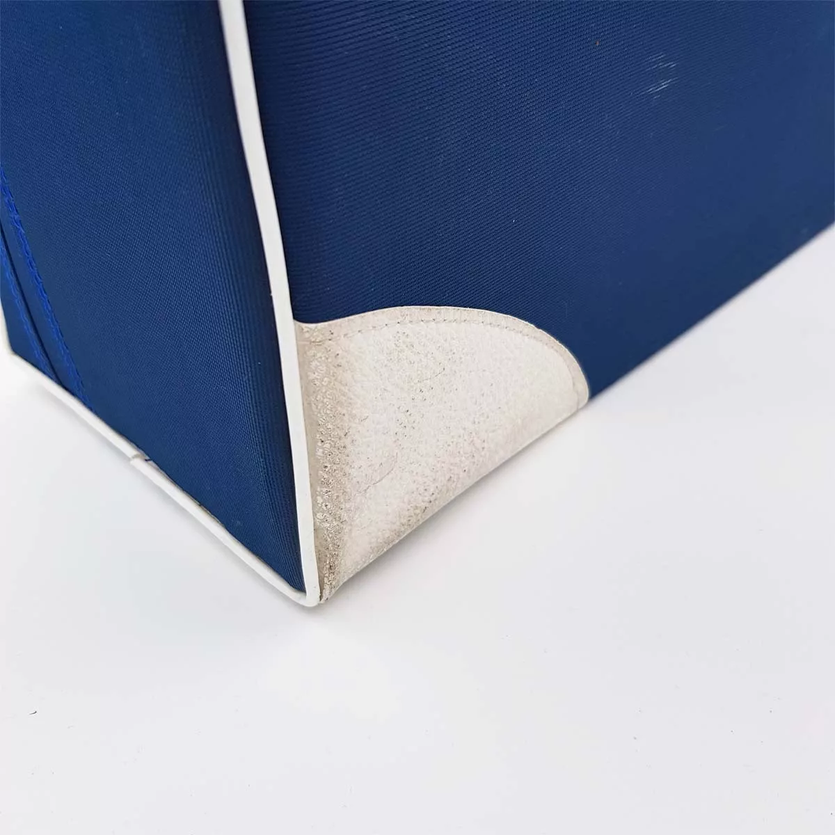 Air France 1970s vintage suitcase fabric and plastic