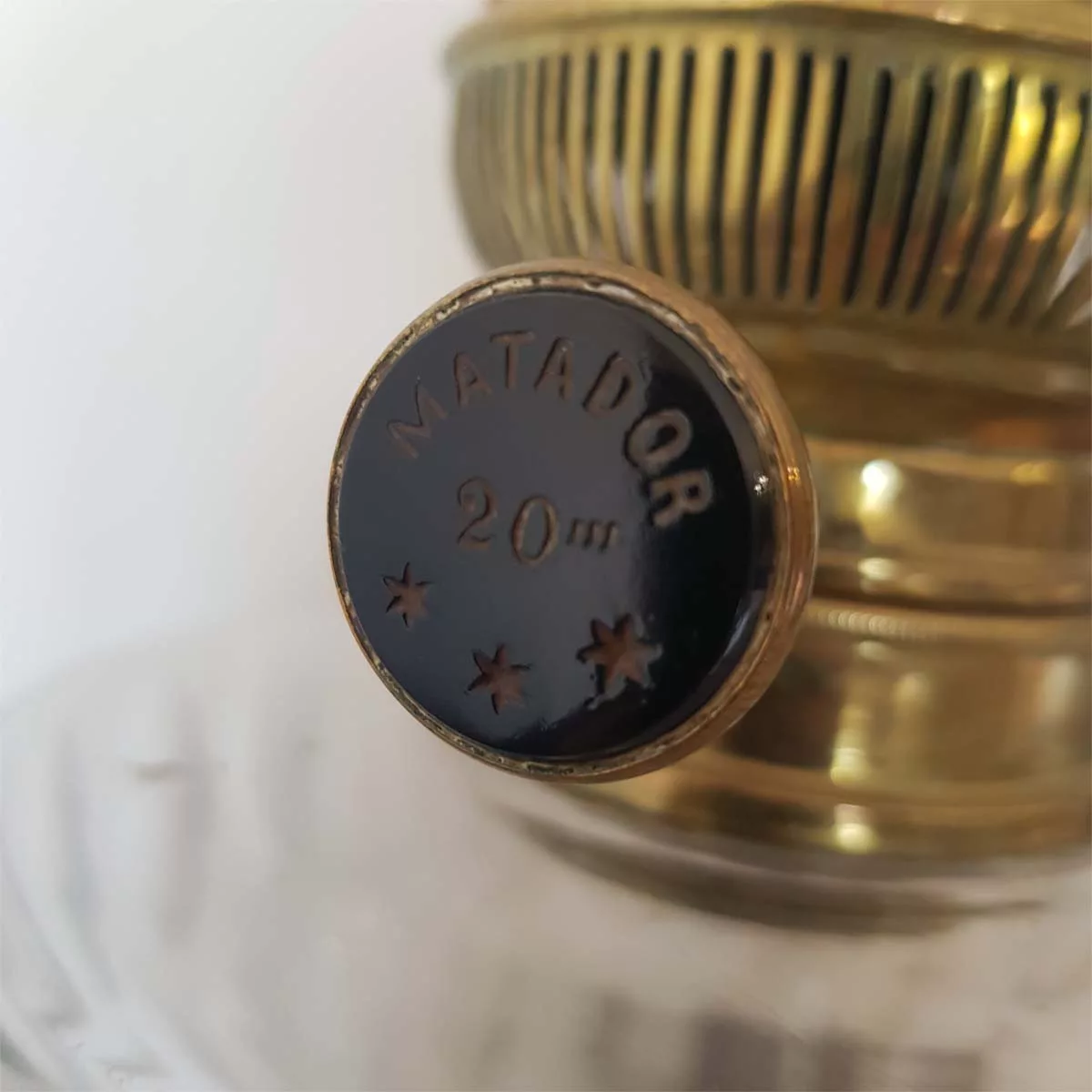 Antique oil lamp france 19th century brass cristal onyx