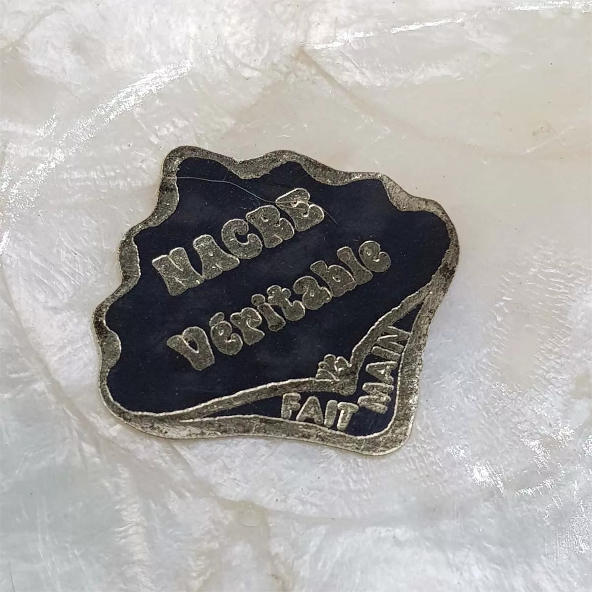 Aperitive serving set bowls and coasters mother of pearl vintage France