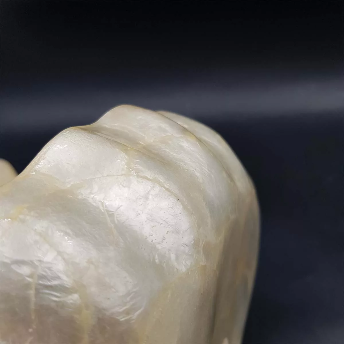 Aperitive serving set bowls and coasters mother of pearl vintage France