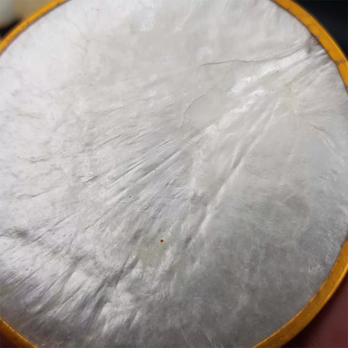 Aperitive serving set bowls and coasters mother of pearl vintage France