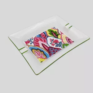 Big luxury ashtray limoges multicolor Philippe Deshoulières Patrick Frey Byzance