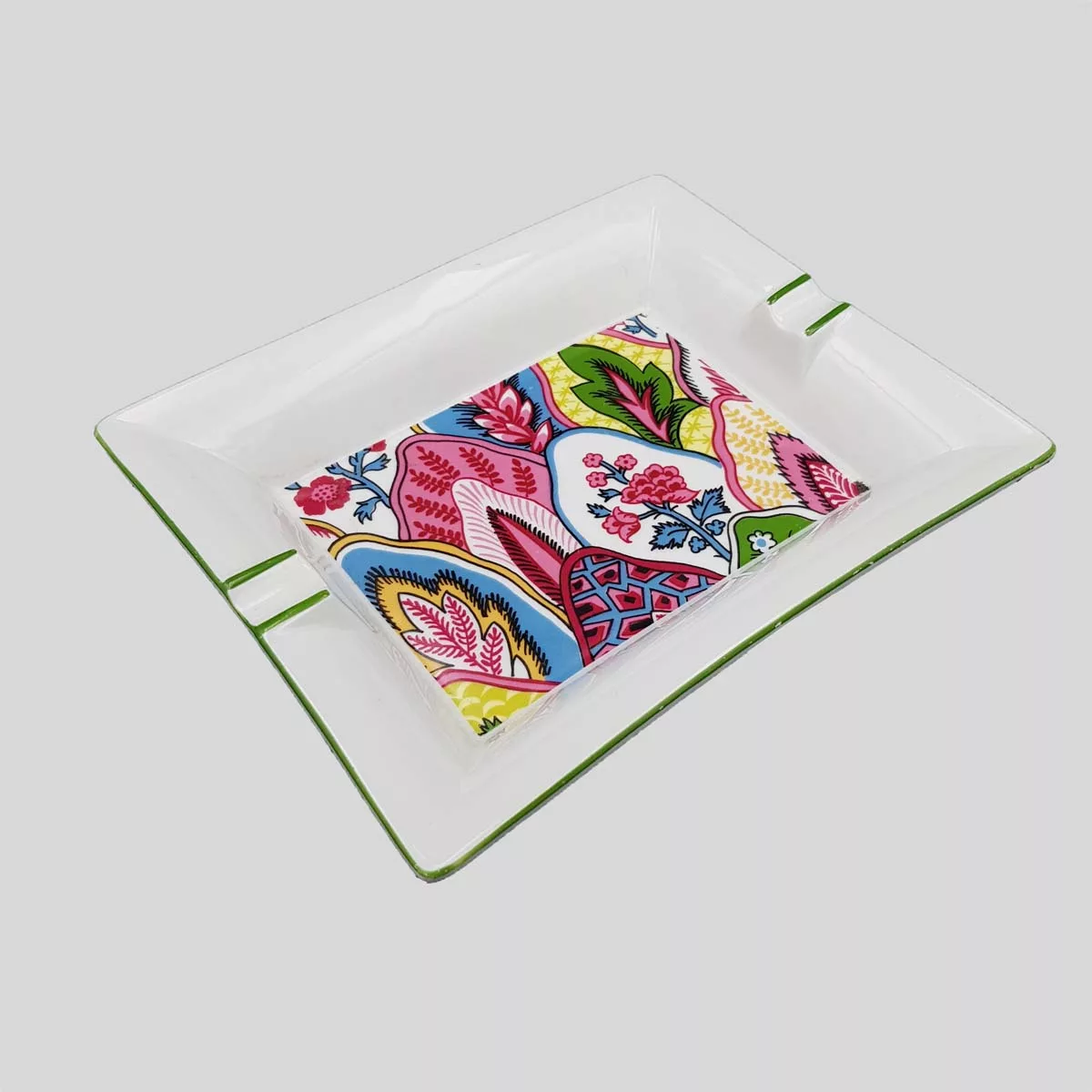 Big luxury ashtray limoges multicolor Philippe Deshoulières Patrick Frey Byzance