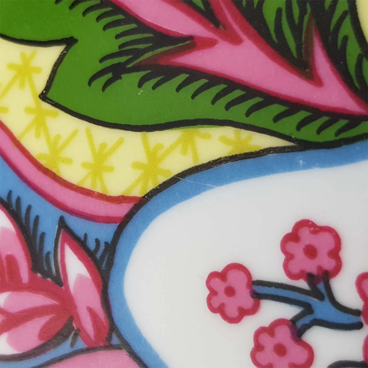 Big luxury ashtray limoges multicolor Philippe Deshoulières Patrick Frey Byzance