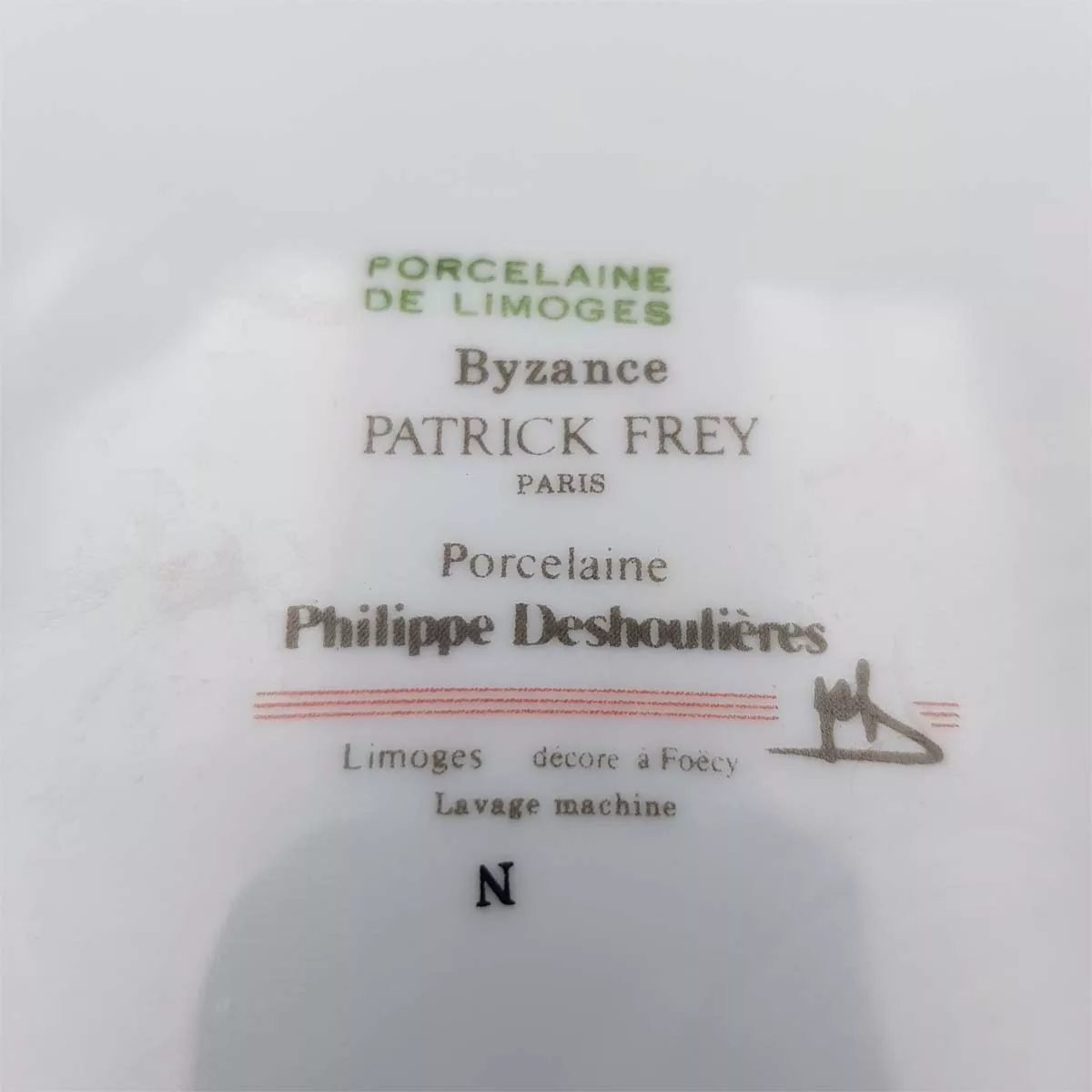 Big luxury ashtray limoges multicolor Philippe Deshoulières Patrick Frey Byzance