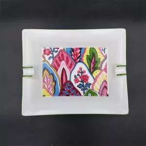 Big luxury ashtray limoges multicolor Philippe Deshoulières Patrick Frey Byzance