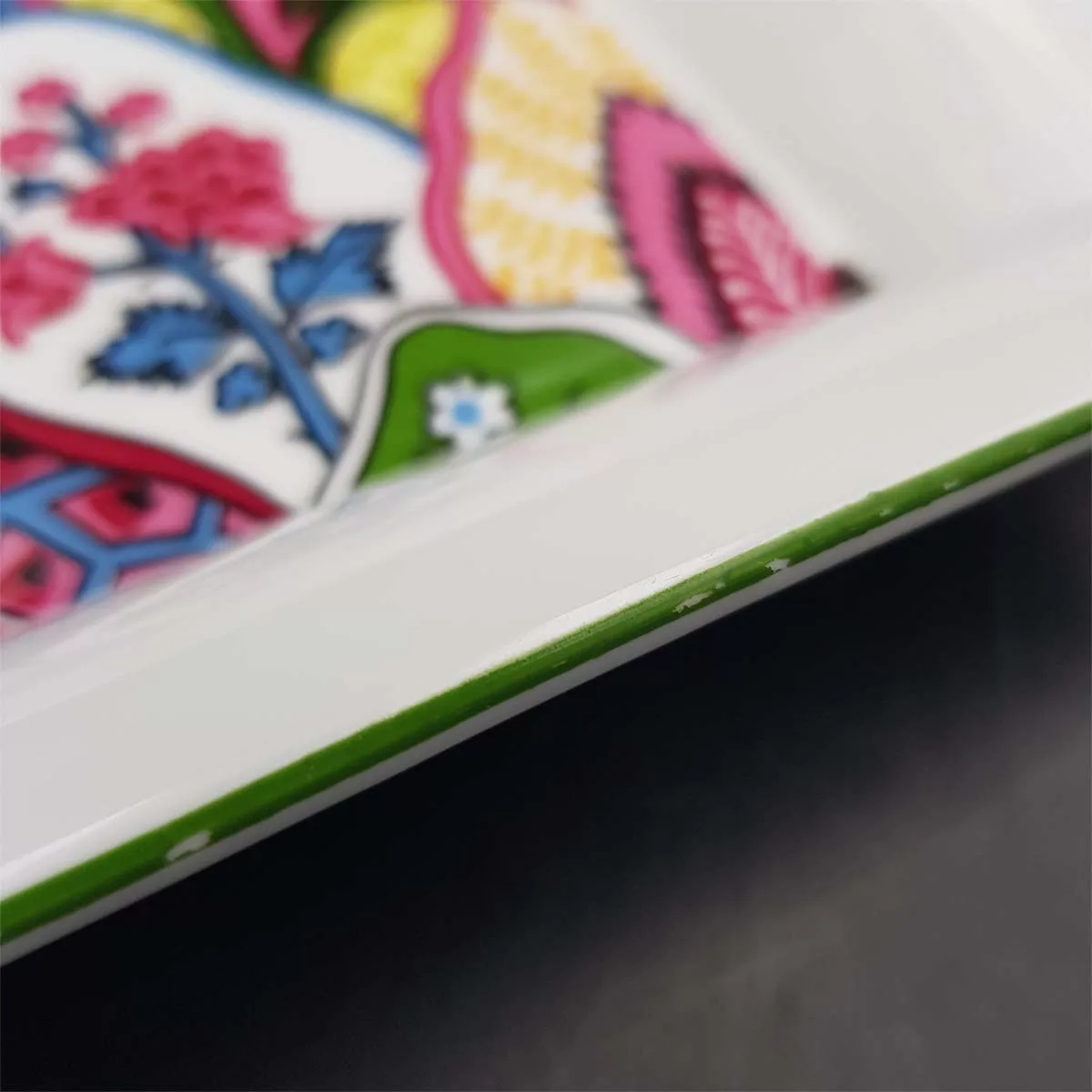 Big luxury ashtray limoges multicolor Philippe Deshoulières Patrick Frey Byzance