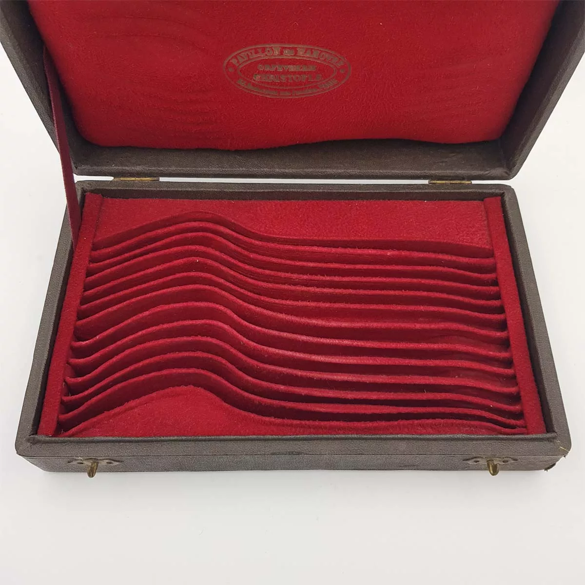 Christofle Chinon Pavillon de Hanovre cutlery case box 12pcs