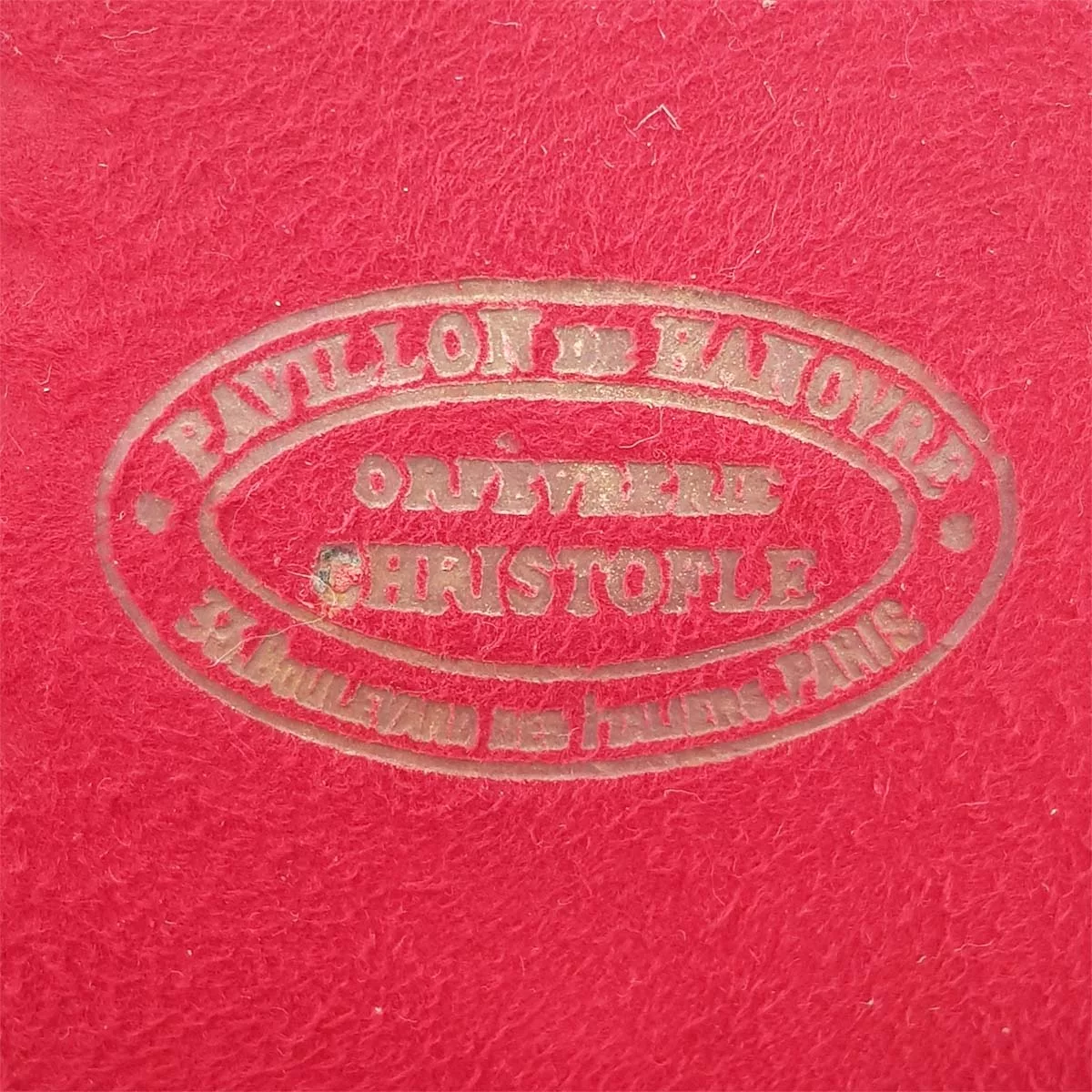 Christofle Chinon Pavillon de Hanovre cutlery case box 12pcs