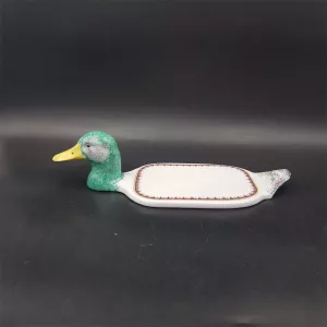 Foie gras dish china limoges duck Philippe Deshoulieres