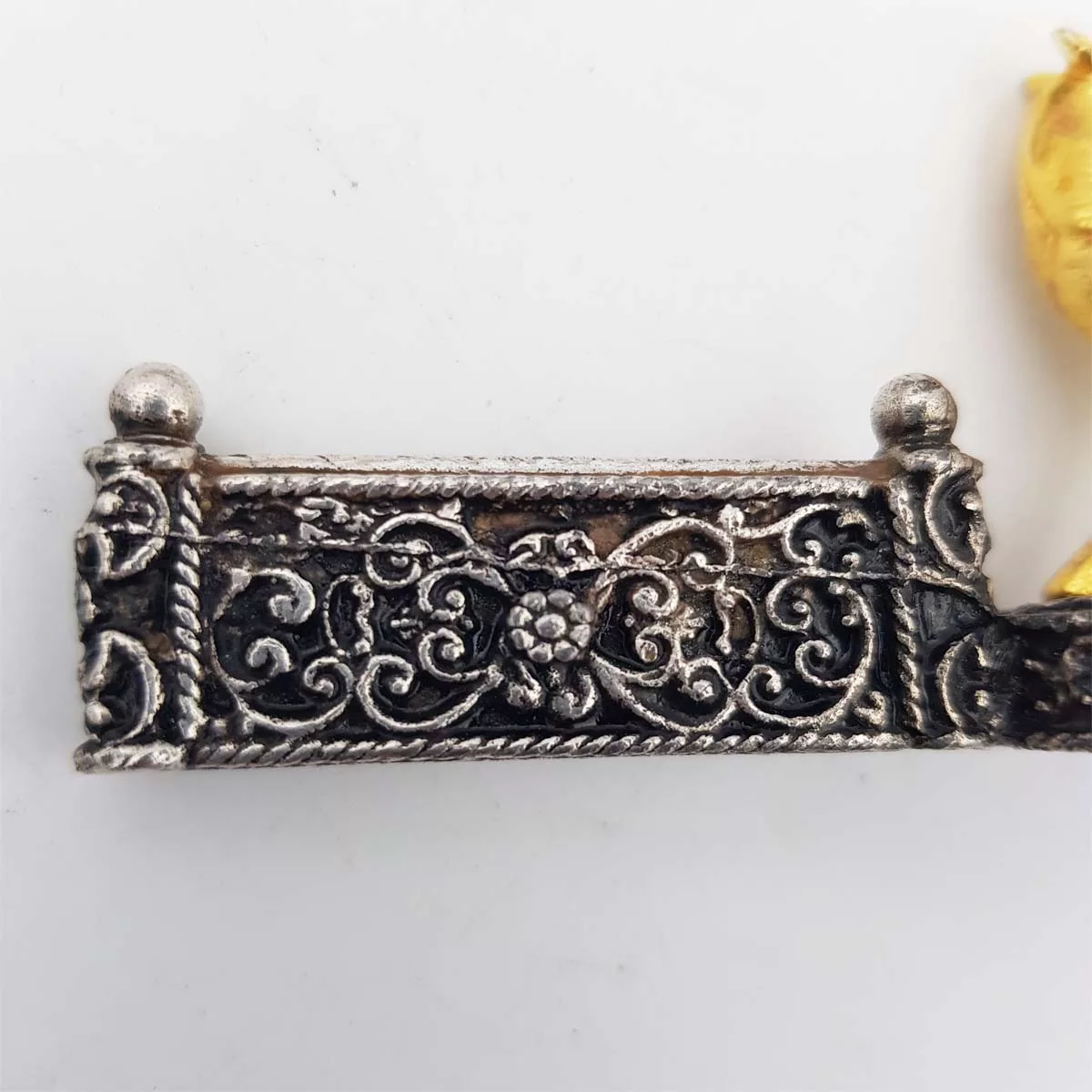 Knife rests horse jumping silver and gilt plated vintage France