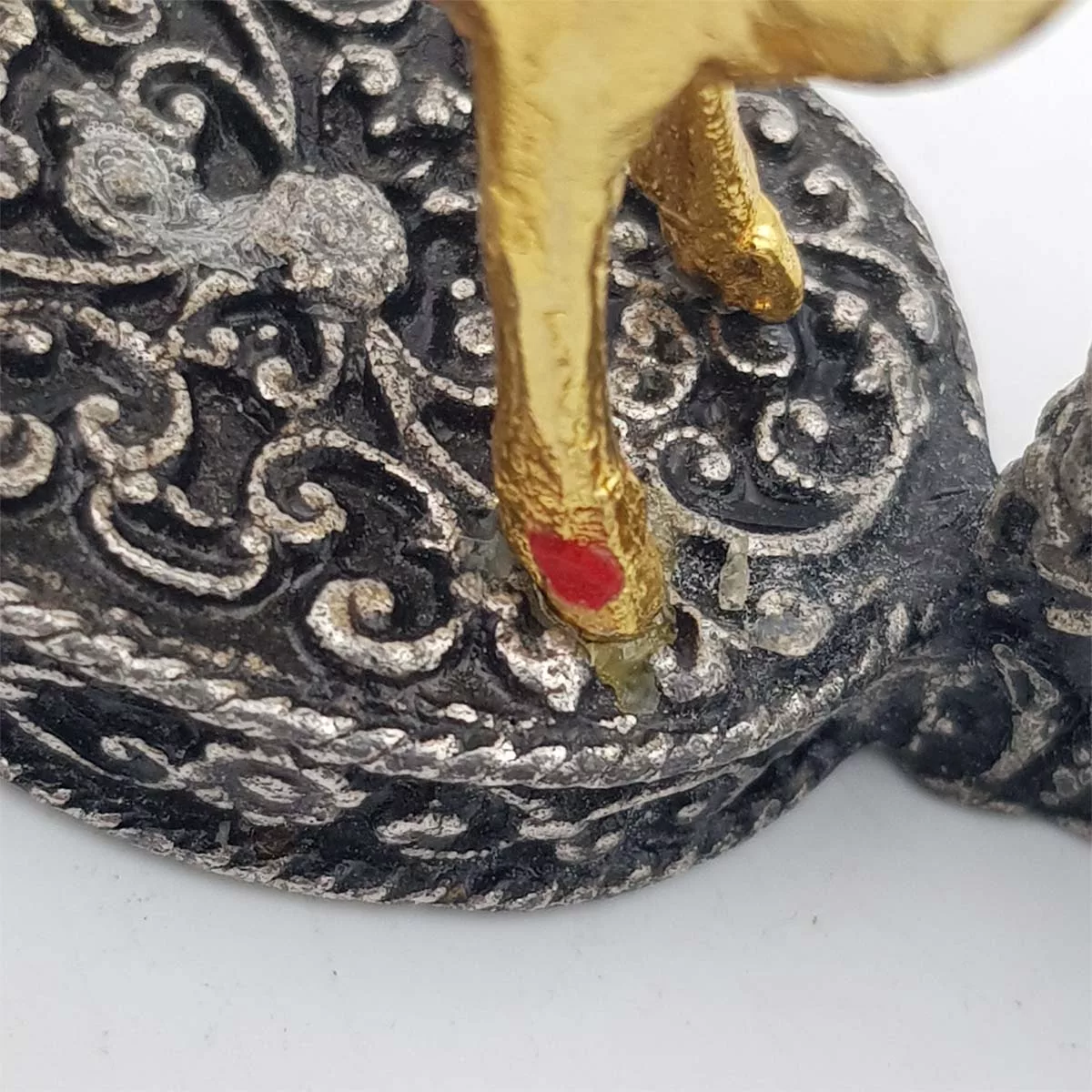 Knife rests horse jumping silver and gilt plated vintage France