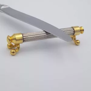 Knife rests silver plated gilt Olivier Saint Honore France vintage