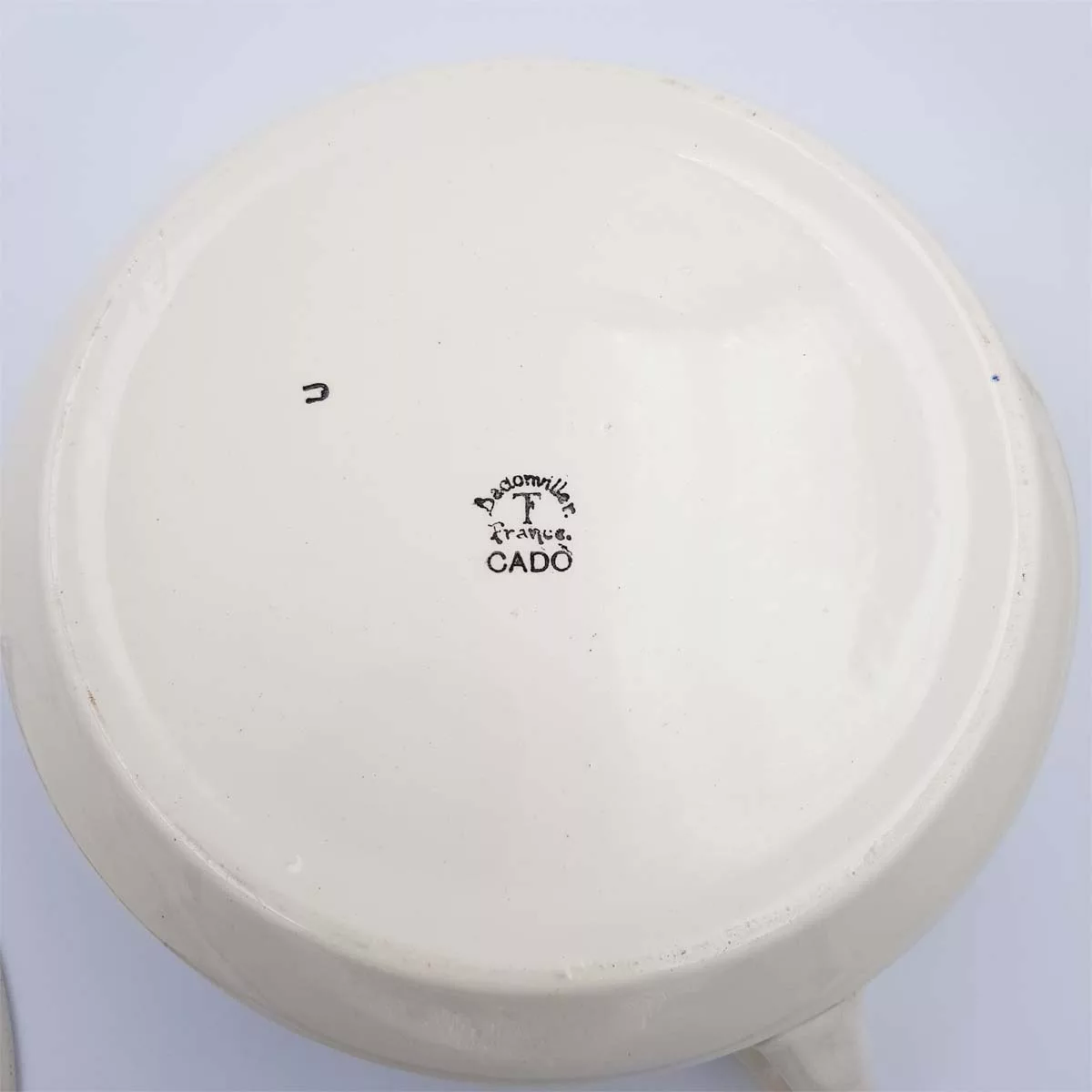 Lidded Soup dish Pasta dish Badonviller CADO circa 1930 France