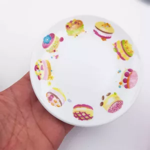 Mini dessert plates cakes decoration Genevieve Lethu France