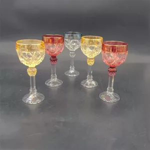 5x1oz Nachtmann Amaris Cordial glasses glasses cut crystal