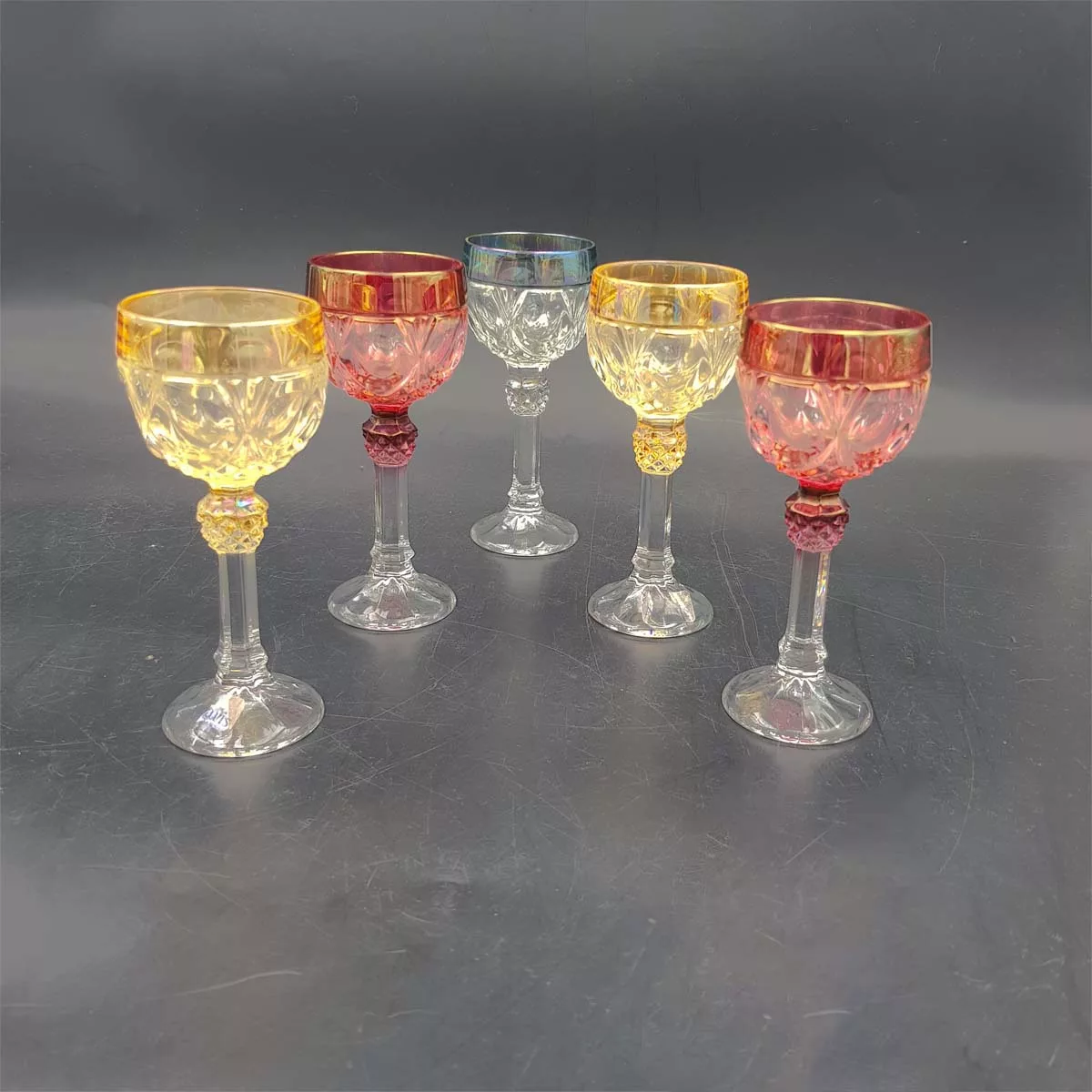 5x1oz Nachtmann Amaris Cordial glasses glasses cut crystal