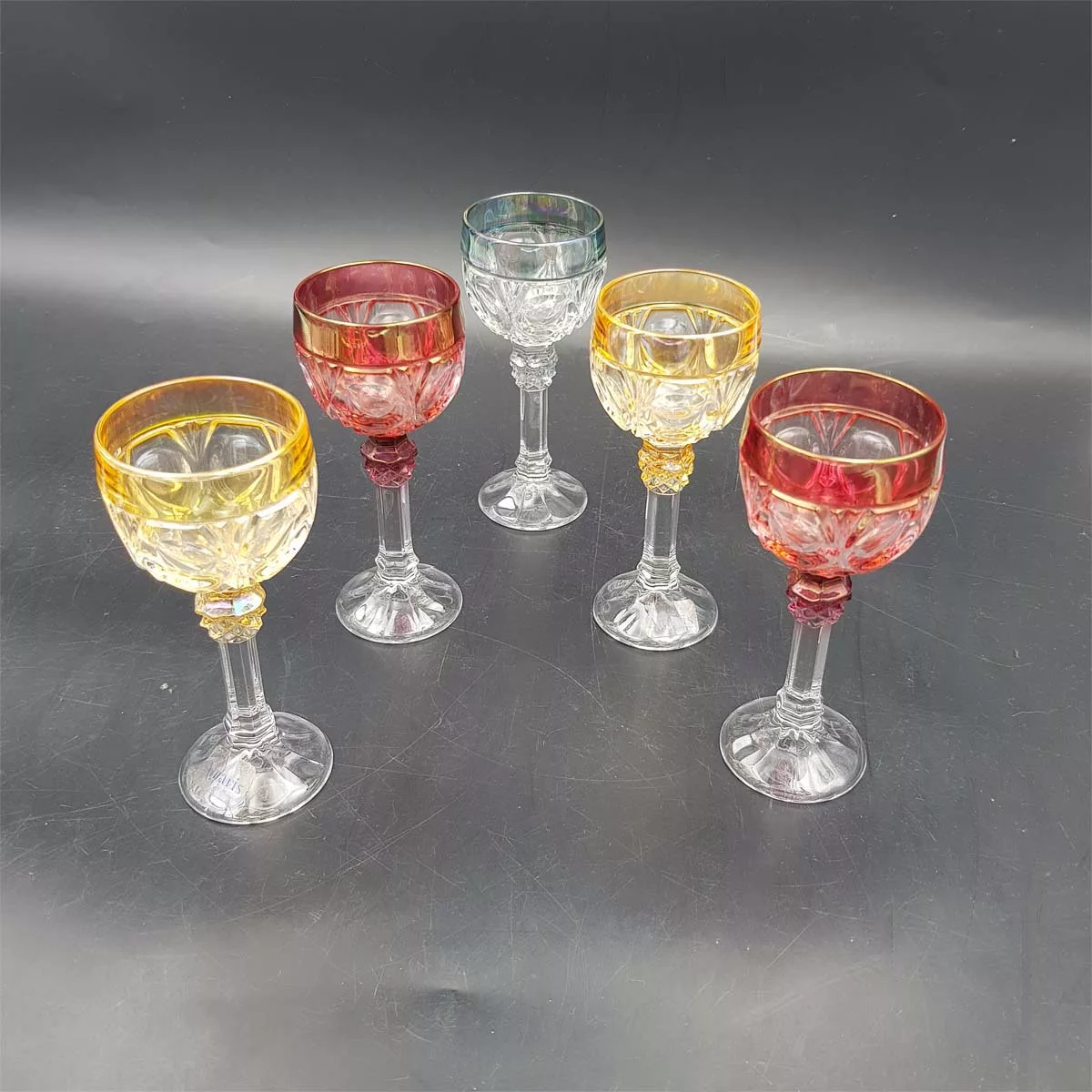 5x1oz Nachtmann Amaris Cordial glasses glasses cut crystal