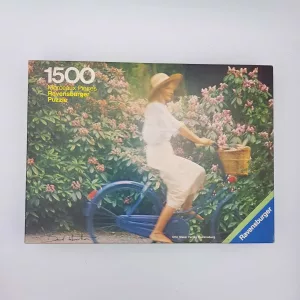 Rare puzzle 1500pcs sealed bag Ref Ravensburger 62556544 David Hamilton Girl on a bicycle 1977
