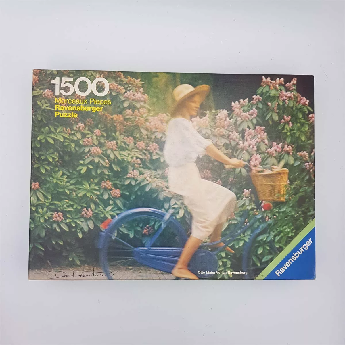 Rare puzzle 1500pcs sealed bag Ref Ravensburger 62556544 David Hamilton Girl on a bicycle 1977