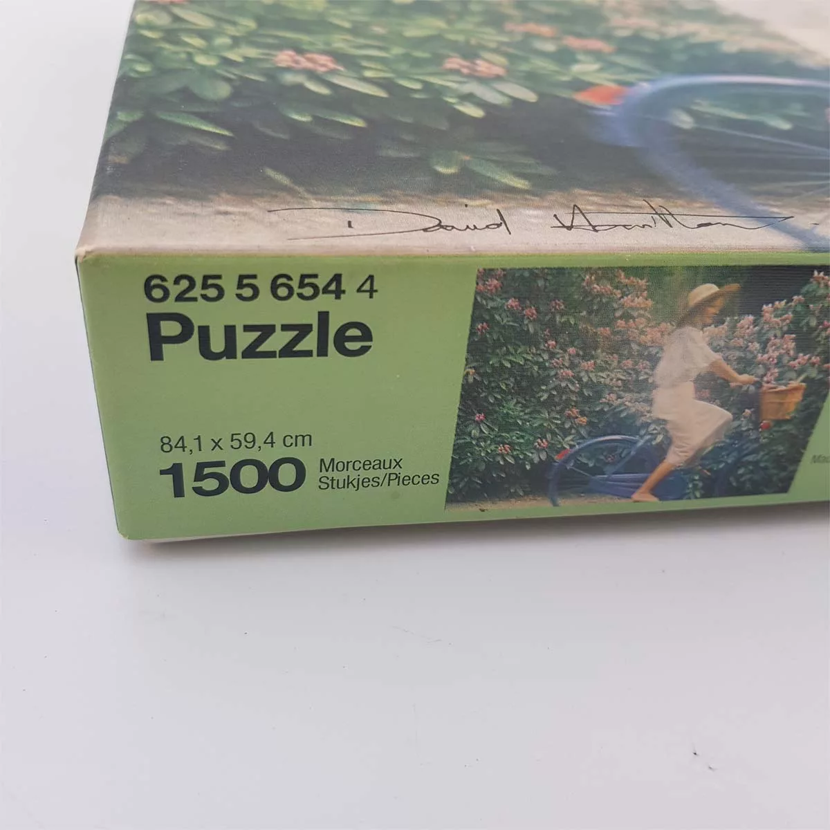 Rare puzzle 1500pcs sealed bag Ref Ravensburger 62556544 David Hamilton Girl on a bicycle 1977