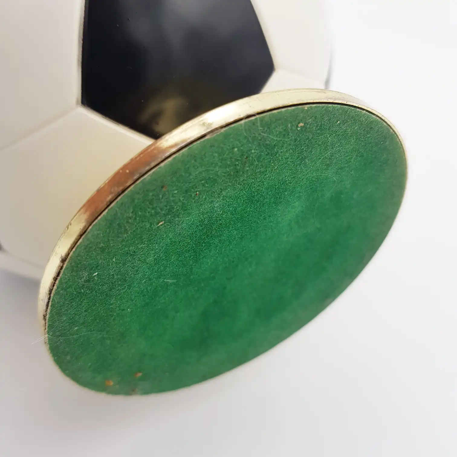 Vintage cigarettes dispenser cigarettes box in the shape of a soccer ball