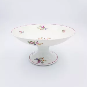 William Guerin antique 1910 Limoges porcelain jam bowl fruit dish floral deco
