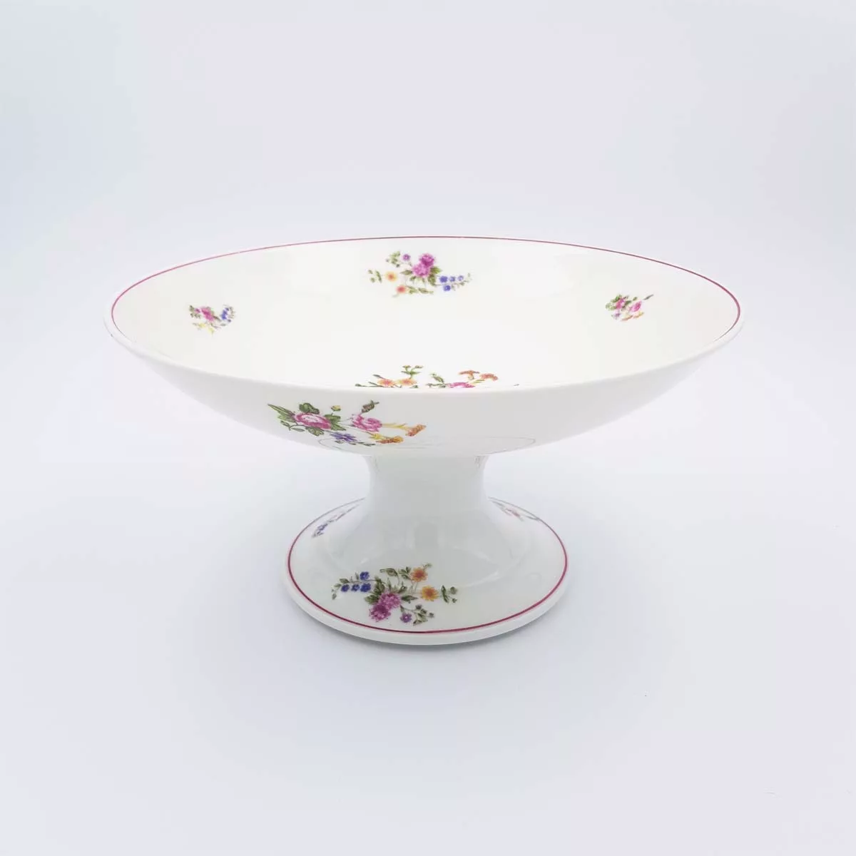 William Guerin antique 1910 Limoges porcelain jam bowl fruit dish floral deco