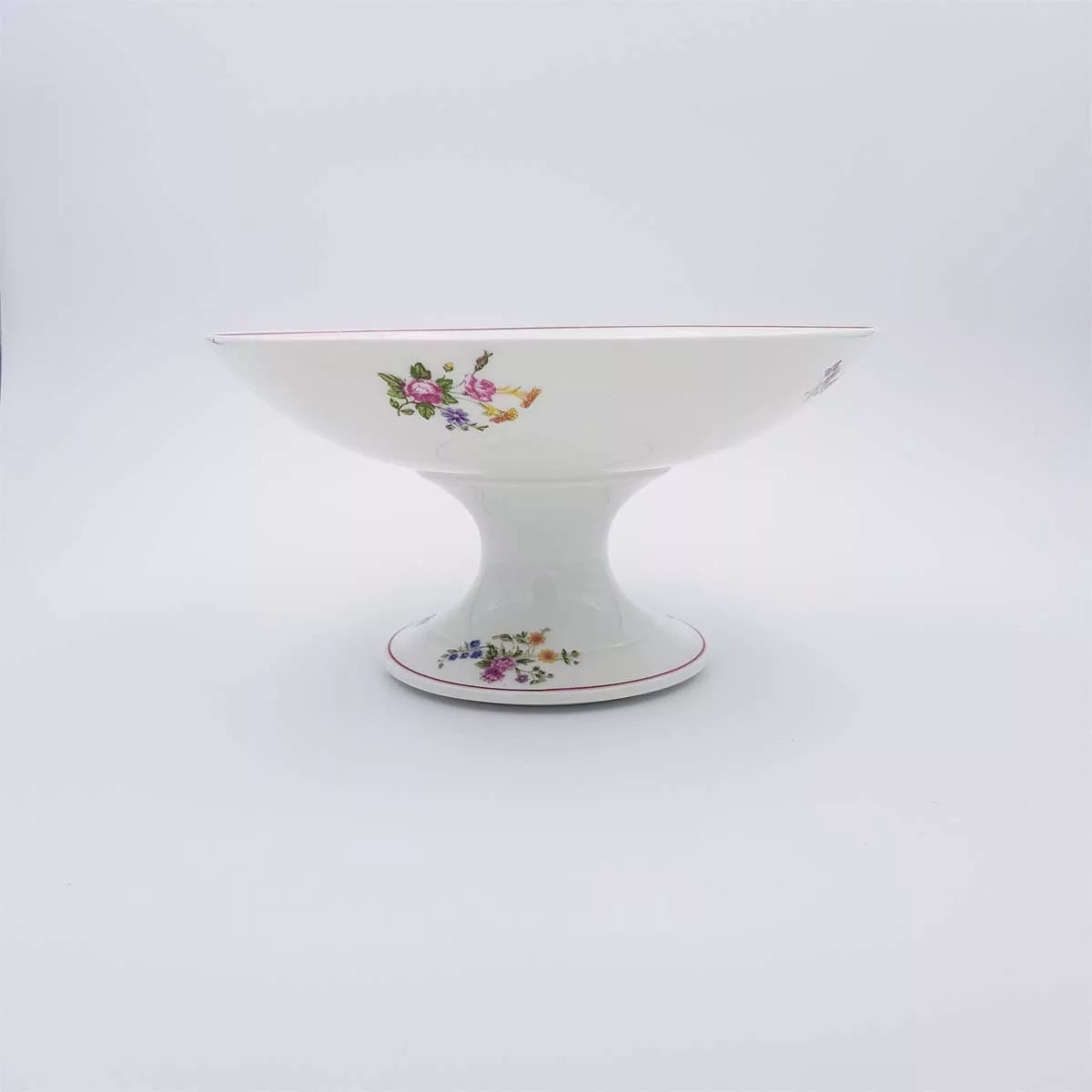 William Guerin antique 1910 Limoges porcelain jam bowl fruit dish floral deco