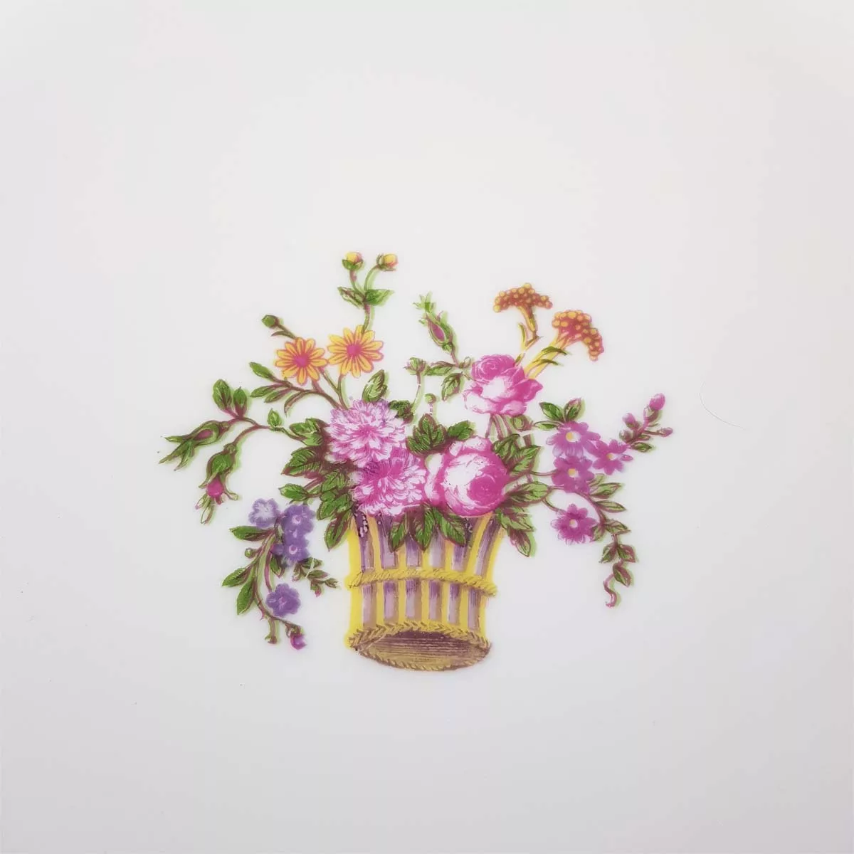 William Guerin antique 1910 Limoges porcelain jam bowl fruit dish floral deco