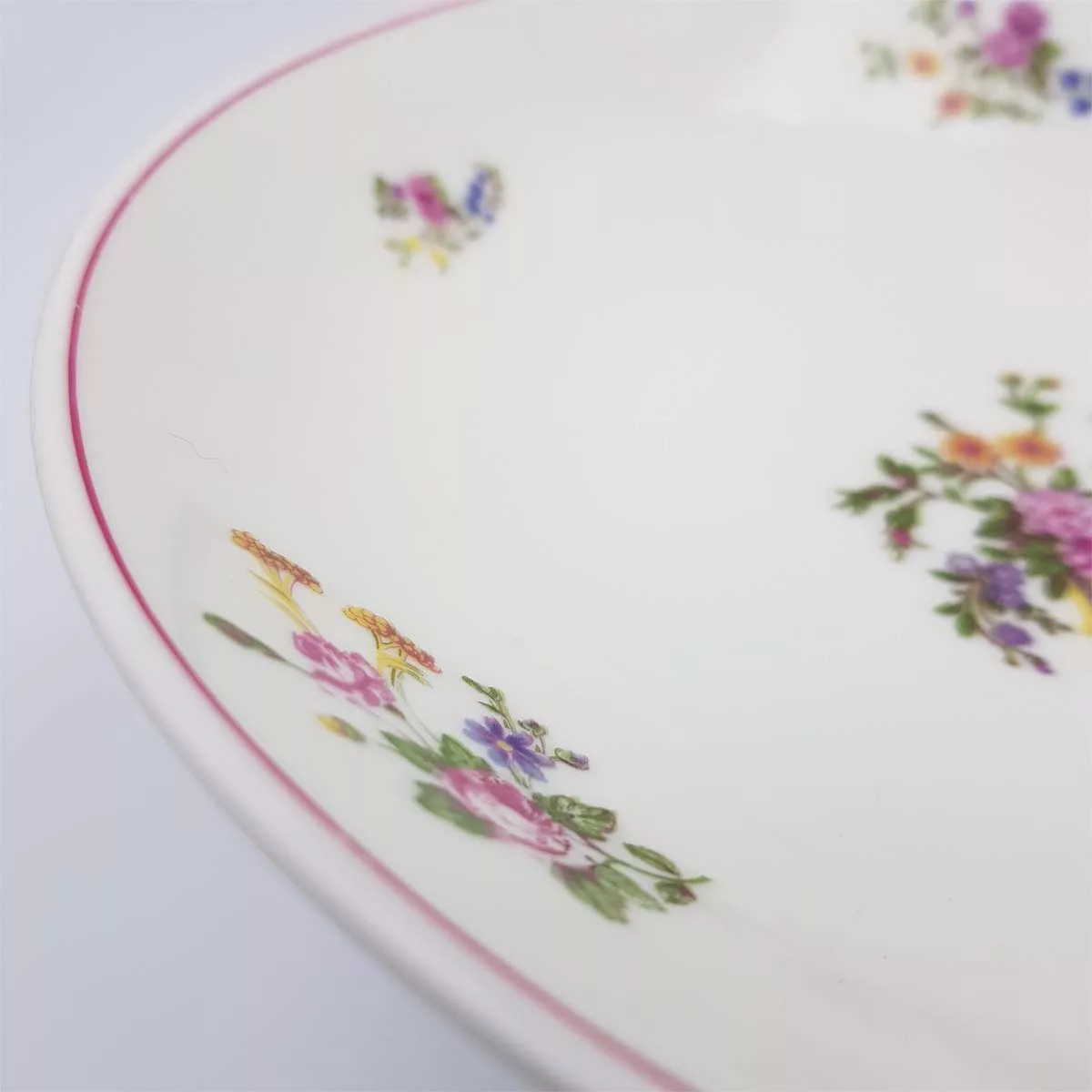 William Guerin antique 1910 Limoges porcelain jam bowl fruit dish floral deco
