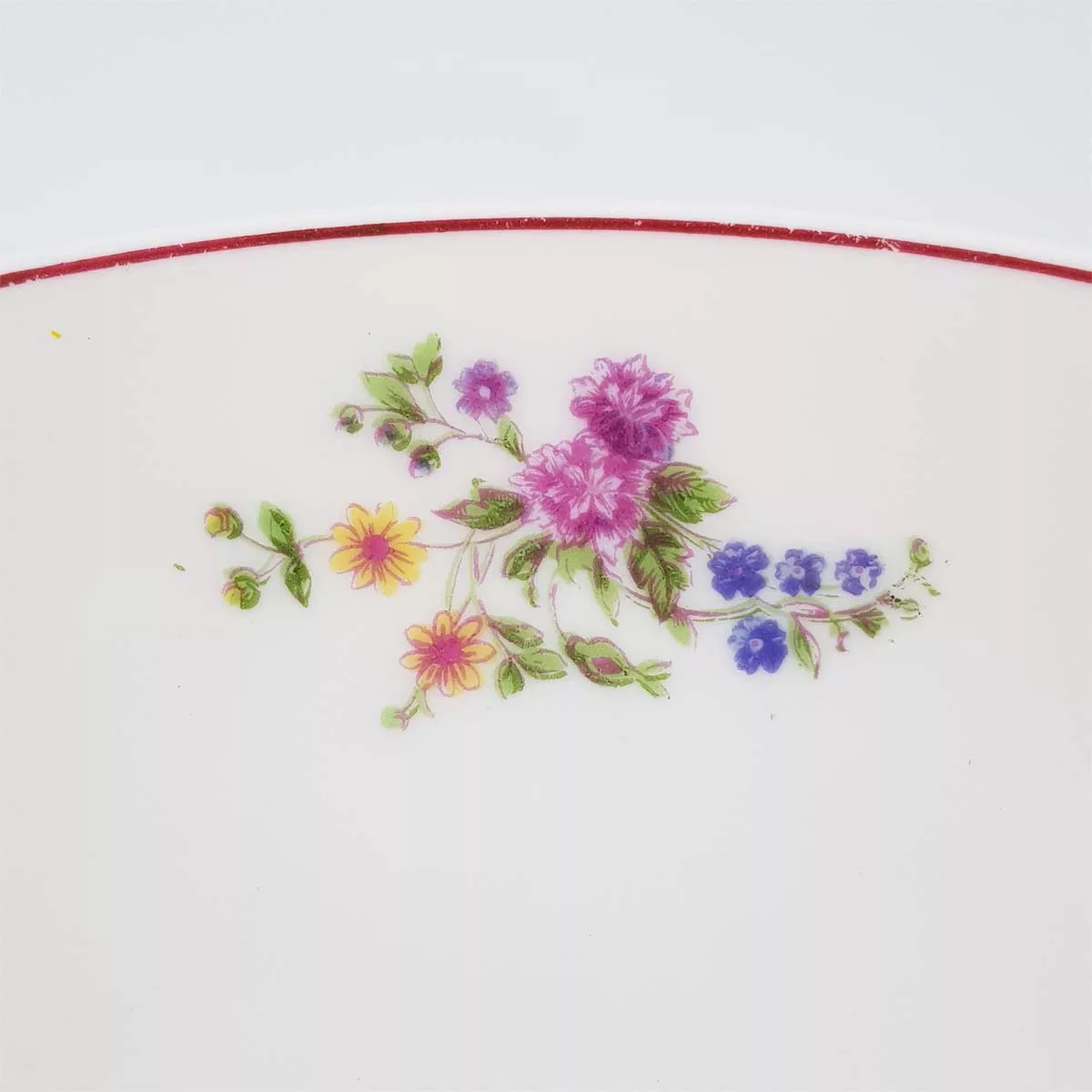 William Guerin antique 1910 Limoges porcelain jam bowl fruit dish floral deco