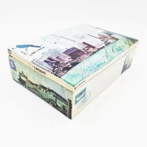 Fabienne Jouvin porcelain "Postcard" box NYC Travel diaries